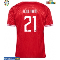 Dänemark Morten Hjulmand #21 Heimtrikot EM 2024 Kurzarm